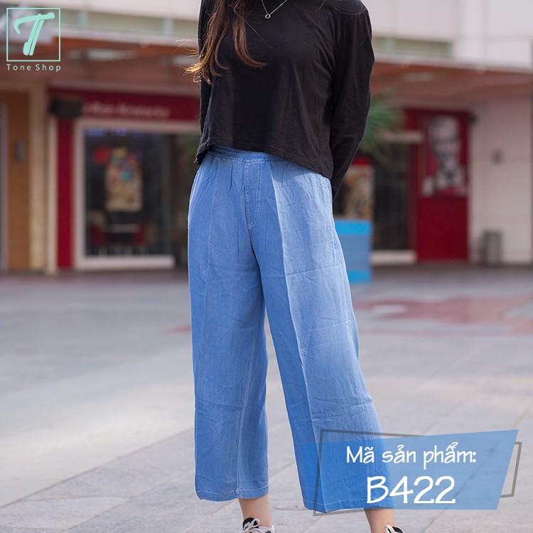 Quần ống rộng (quần culottes) jean - Đẹp Xinh Rẻ - Tone shop