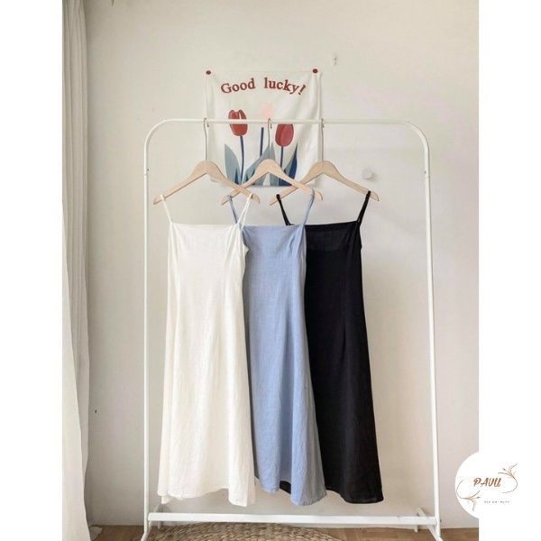 Váy hai dây dáng xòe tiểu thư, Đầm hai dây dáng xòe trẻ trung nữ tính | BigBuy360 - bigbuy360.vn