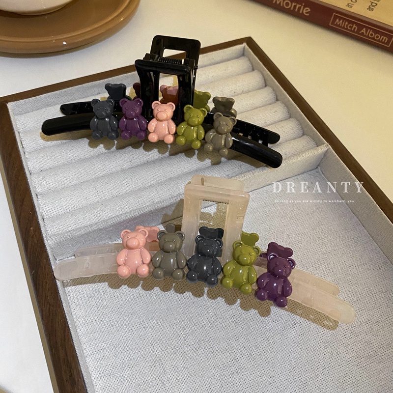 Kẹp Tóc Hình Cá Mập / Gấu Dễ Thương Phong Cách Hàn Quốc Cho Nữ