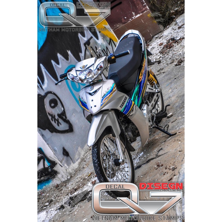 Tem Rời Sirius 110 Bạc Xanh Đen