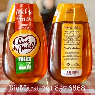 (Lune de Miel)- Mật ong hữu cơ Pháp 500ml