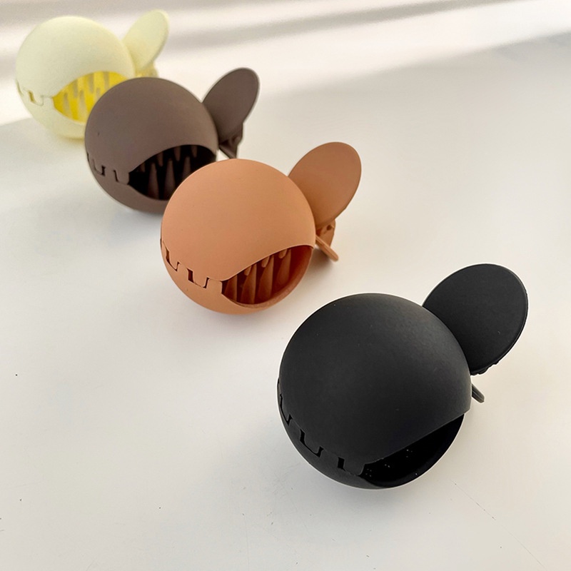 Kẹp tóc đuôi cá tròn màu nhám đơn giản phong cách hàn quốc cho nữ K05