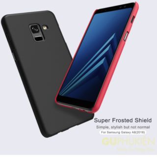 Ốp lưng Nillkin sần cứng cho Galaxy A8 2018 - Đen, Vàng