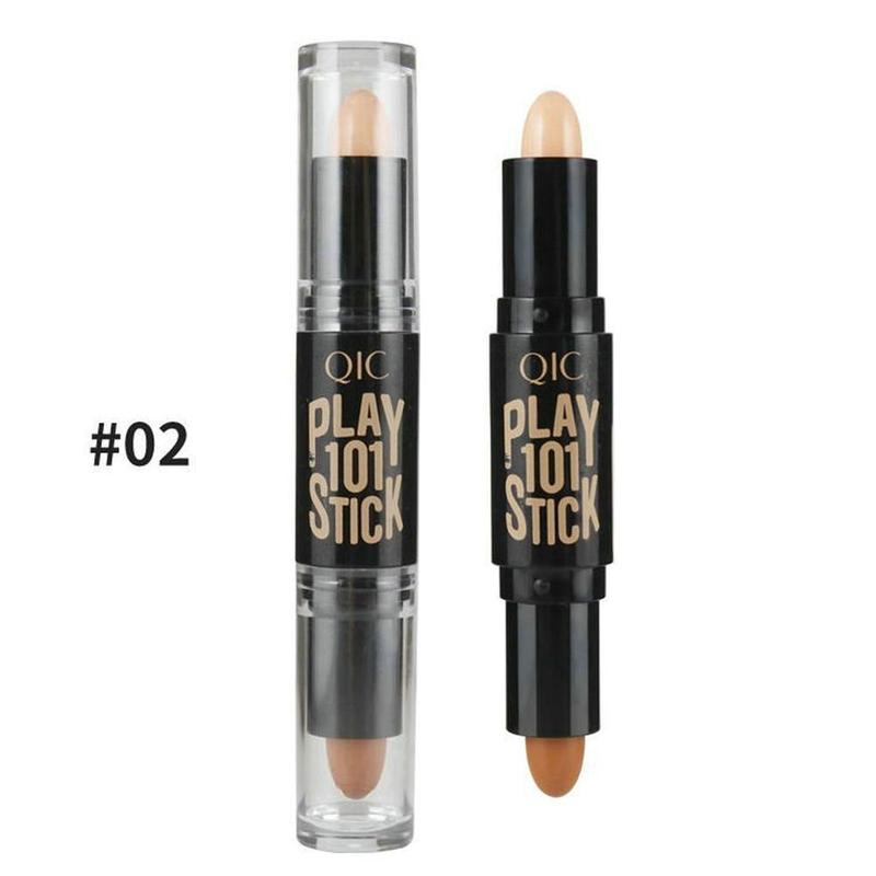 Natural Double-headed Face Cream Foundation Eye Concealer Pen Contour Stick