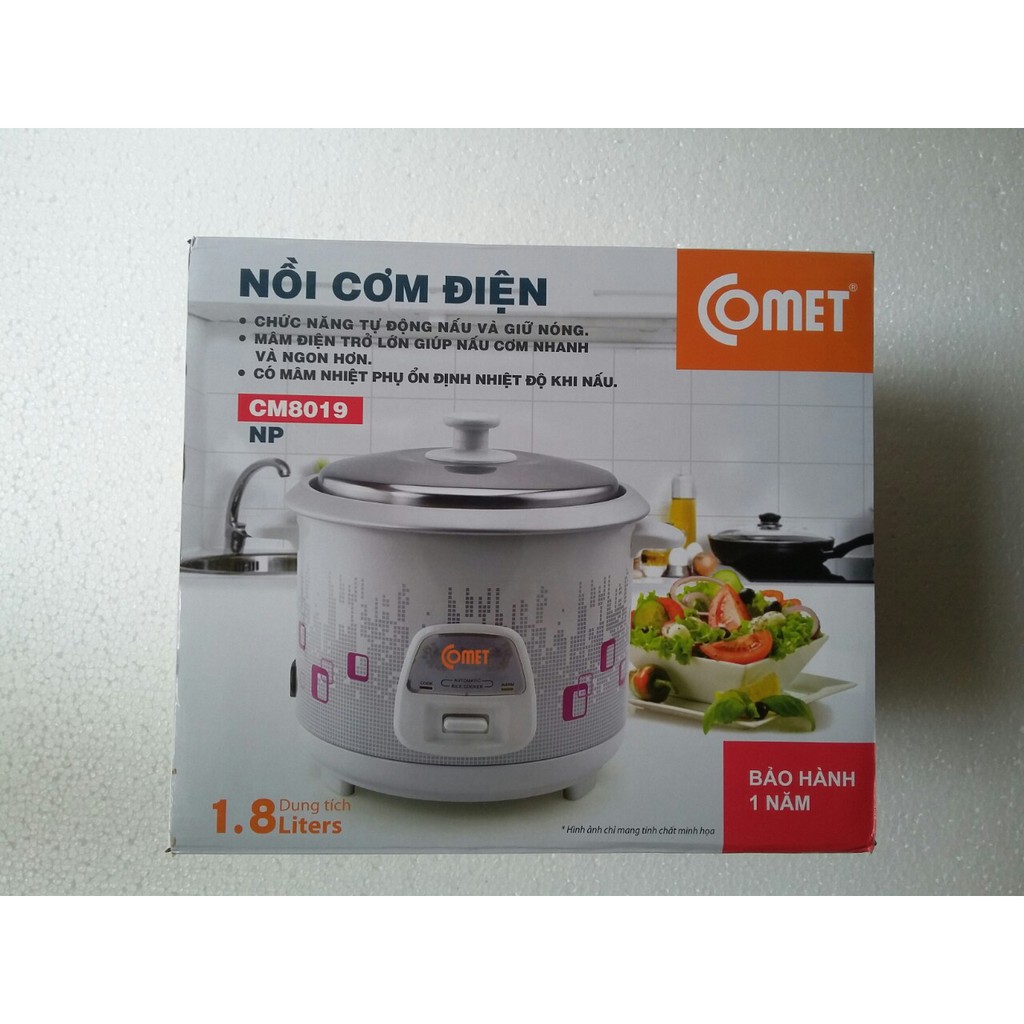 Nồi cơm điện 1.8 lít COMET CM8019 | BigBuy360 - bigbuy360.vn