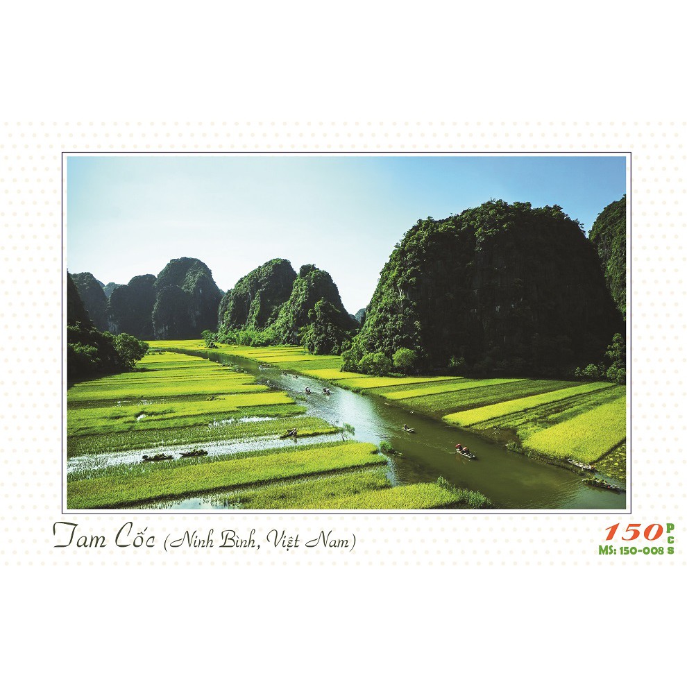 Bộ tranh xếp hình 150 mảnh – Tam Cốc, Ninh Bình