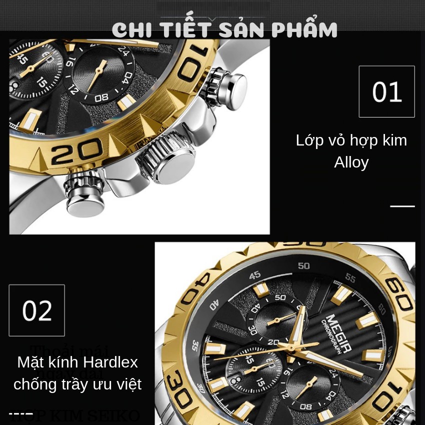 Đồng Hồ Nam Megir KT2087 Chính Hãng 2019 NEW Bảo Hành 12 Tháng Top Brand Luxury Hàng Nhập HongKong - Cửa Hàng Reward I | BigBuy360 - bigbuy360.vn