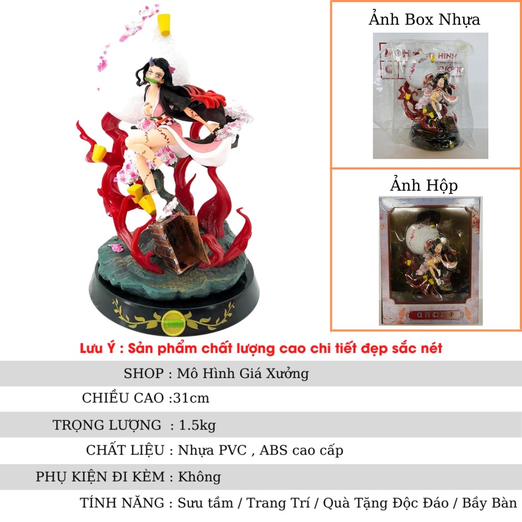 Mô hình Kimetsu no Yaiba Tanjirou hỏa kiếm 17cm cực chất, figure anime thanh gươm diệt quỷ trang trí decor siêu đẹp