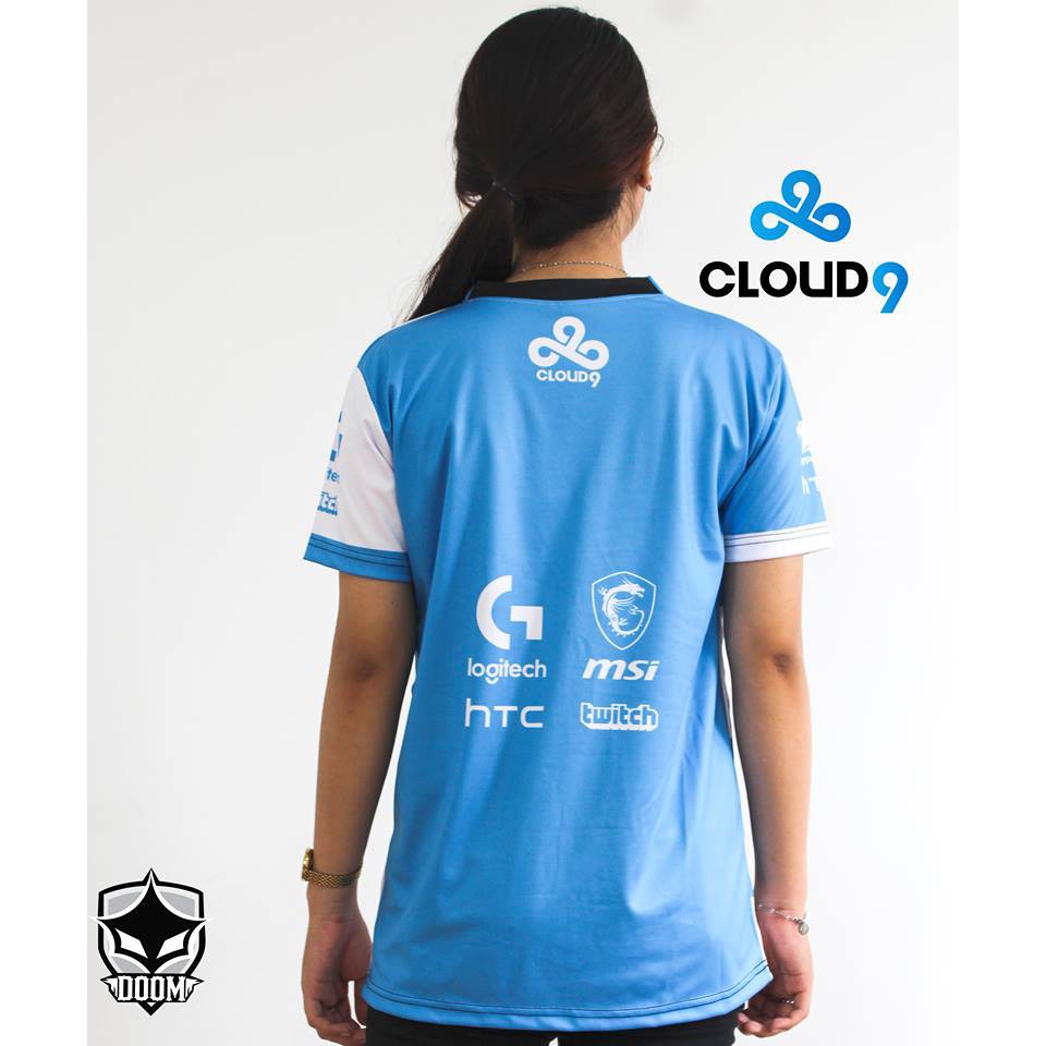 Áo thun team C9 Xanh Trắng