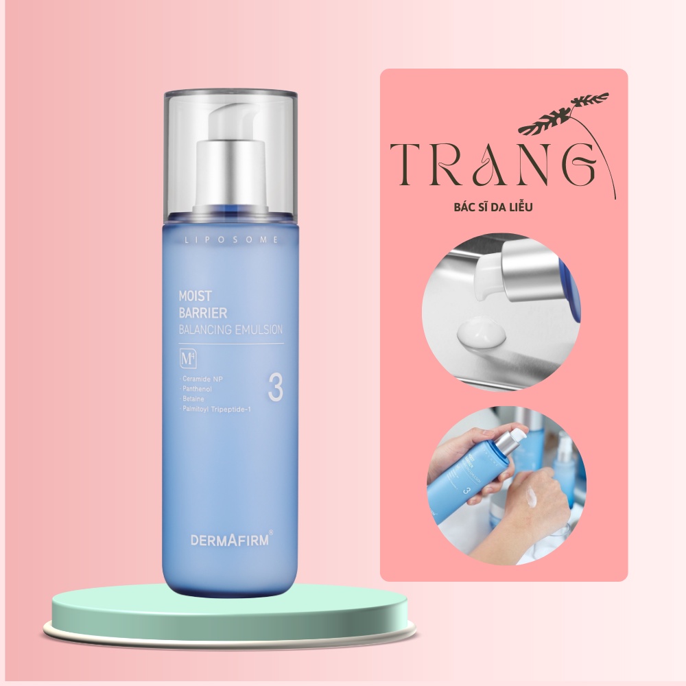 Sữa dưỡng ẩm đa tầng chống mất nước xuyên biểu bì  DERMAFIRM 200ml  - Dr.Trang