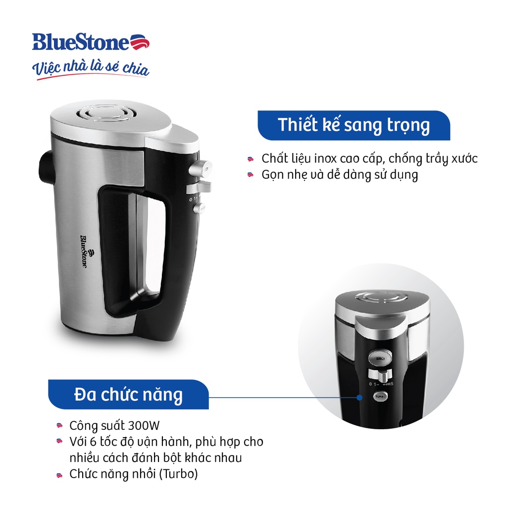 [Mã ELBLUEWL5 giảm 10% đơn 500K] Máy đánh trứng BlueStone HMB-6333S