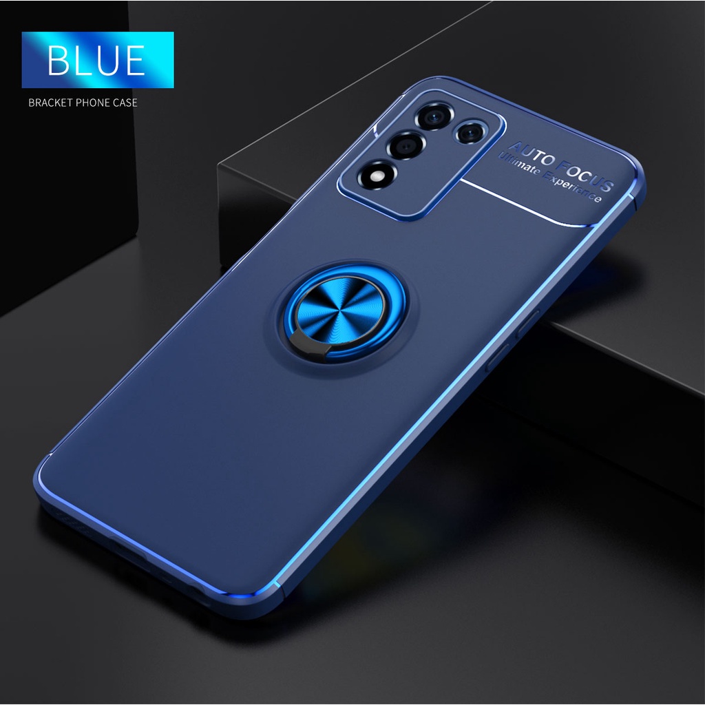 Ốp điện thoại TPU silicone có nhẫn đỡ từ tính cho Realme Q3s Q3 Q3i Q3 Pro Q3 Pro Carnival Narzo 50i Max