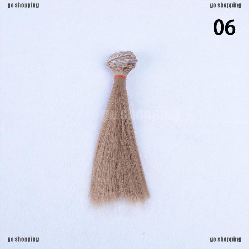 {go shopping}15cmx100cm DIY Doll High-temperature Wire Straight Hair Wig