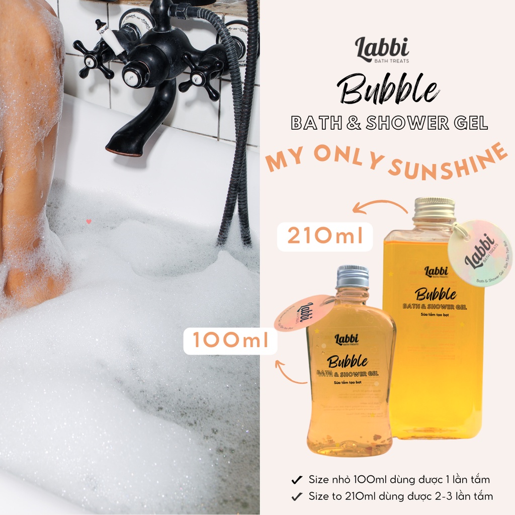 MY ONLY SUNSHINE [Labbi] Tạo bọt bồn tắm / Gel tắm tạo bọt / Bubble Gels