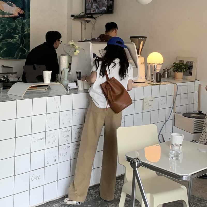 Quần jeans Nữ Lưng Cao Ống Rộng Thời Trang