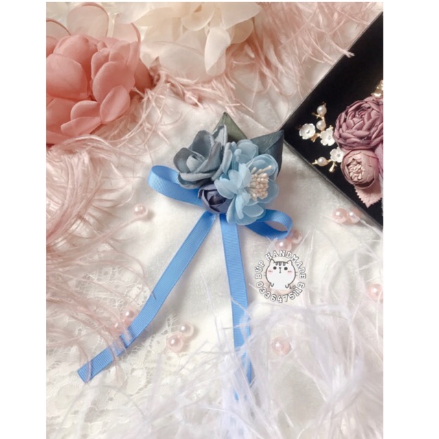 Hoa nơ cài áo handmade