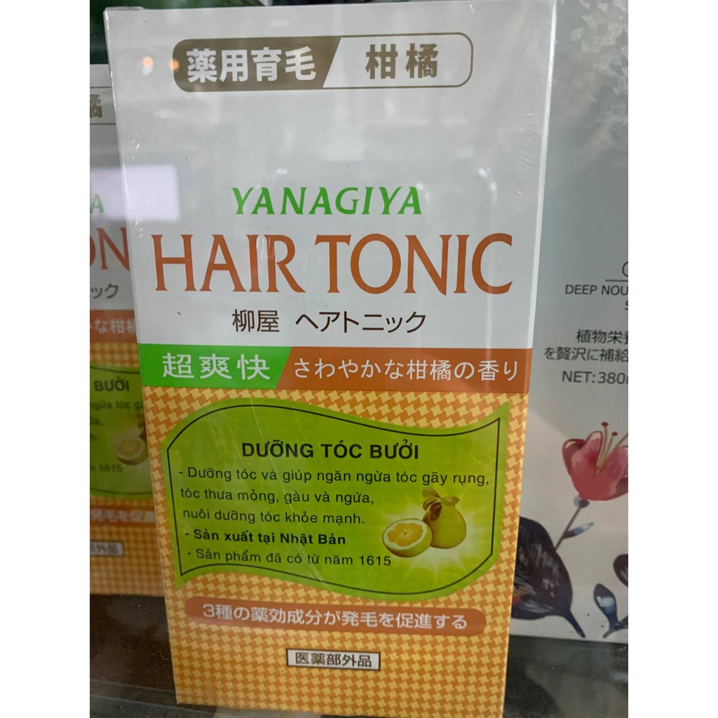 Tinh dầu bưởi dưỡng tóc Hair Tonic Citrus Yanagiya 240ml