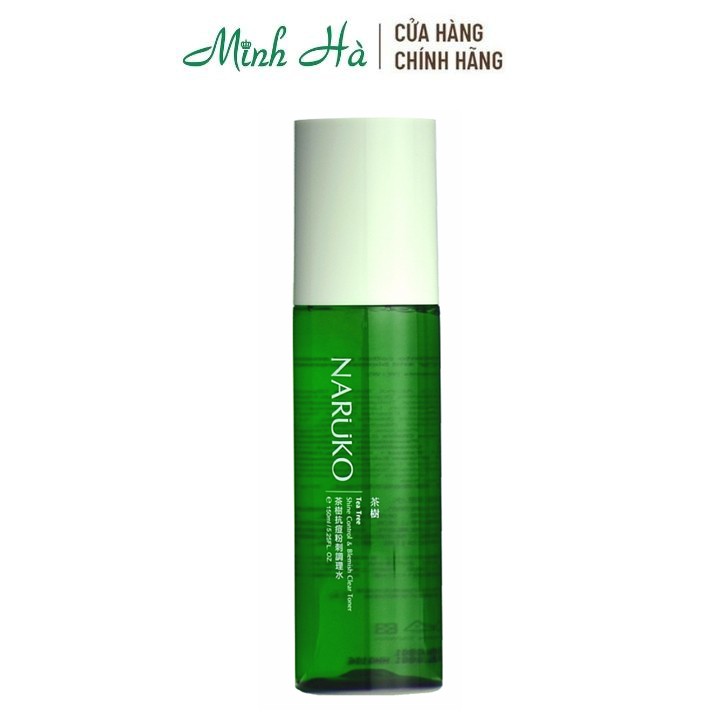 Nước hoa hồng Naruko Tea Tree Shine Control & Blemish Clear Toner 150ml chiết xuất tràm trà dành cho da mụn