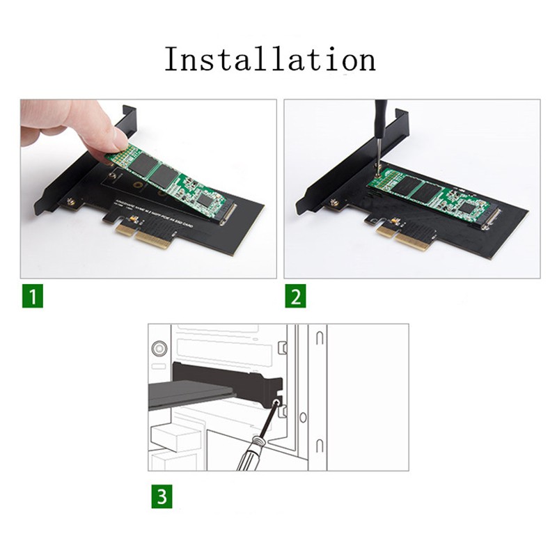 Khe gắn thẻ chuyển đổi PCI-Express PCI-E 3.0 X4 sang M.2 NGFF M M2 Nvme PCIE SSD Ri