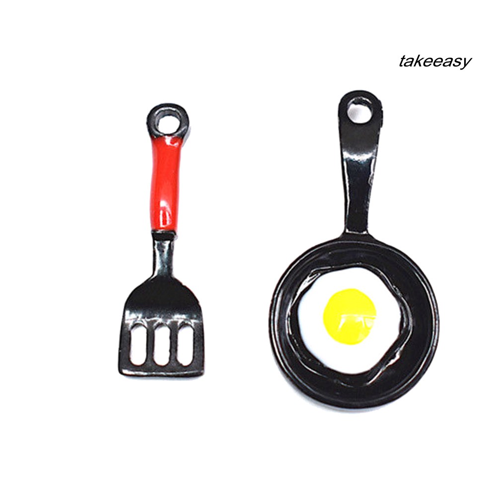 Bông Tai Hình Chảo Chiên Trứng Vui Nhộn Dành Cho Nữ