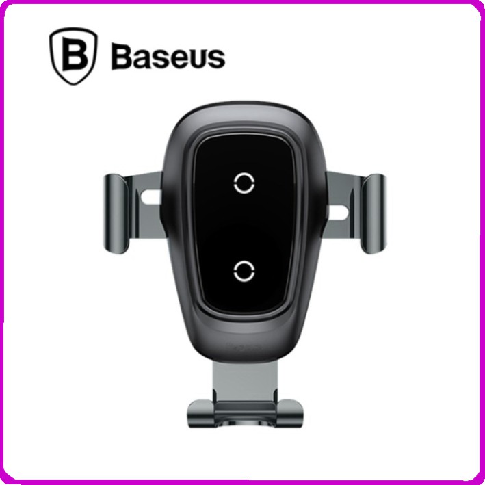 Sản phẩm Giá đỡ điện thoại kiêm sạc nhanh không dây nhãn hiệu Baseus trên ô tô WXYL-B0A, Công suất 10W - Hàng Nhập Khẩu