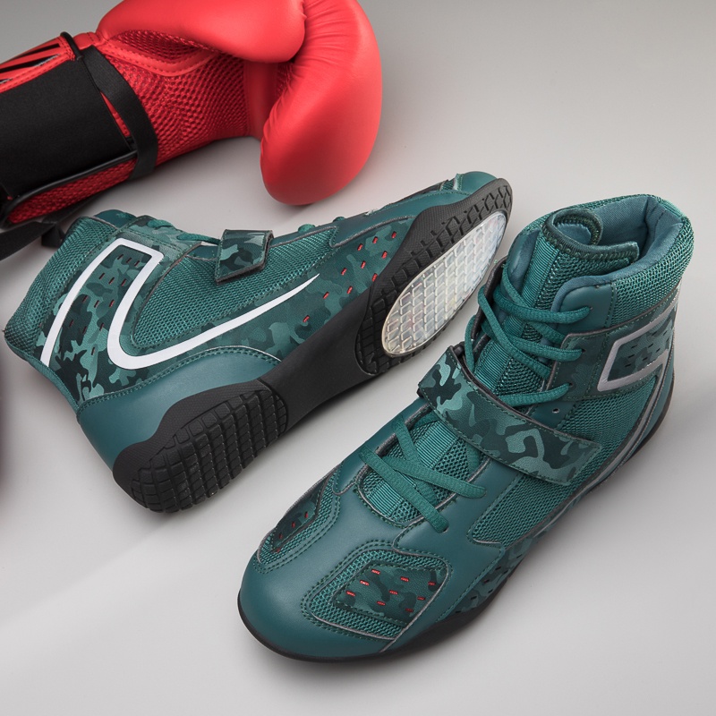 Giày Bốt Cổ Cao Thắt Dây Tập Boxing Size 35-45 Mới