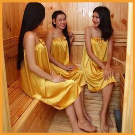 [Hàng loại 1] Váy quây phi lụa Spa Free Size dưới 65kg