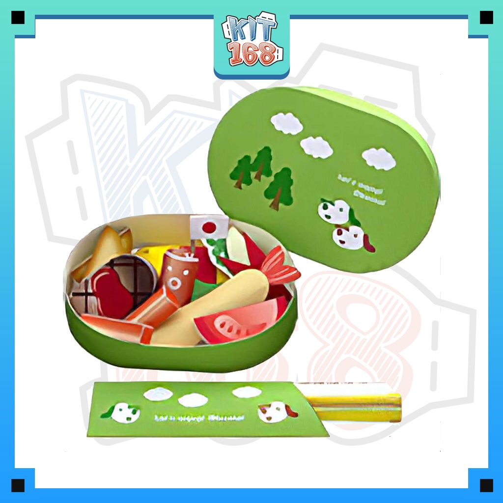 Mô hình giấy Obento-you (Hộp thức ăn Trưa Nhật Bản)