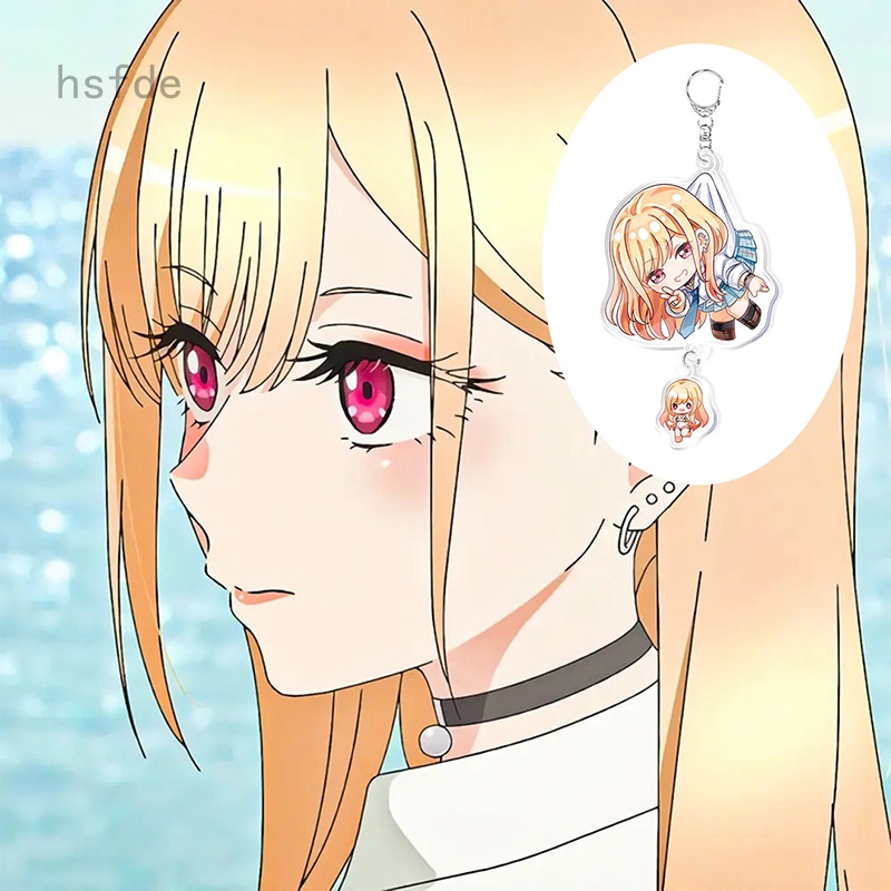 Móc Khóa Acrylic Hình Nhân Vật Anime My Dress Up Darling Kitagawa Marin Kuroe Shizuku Thời Trang