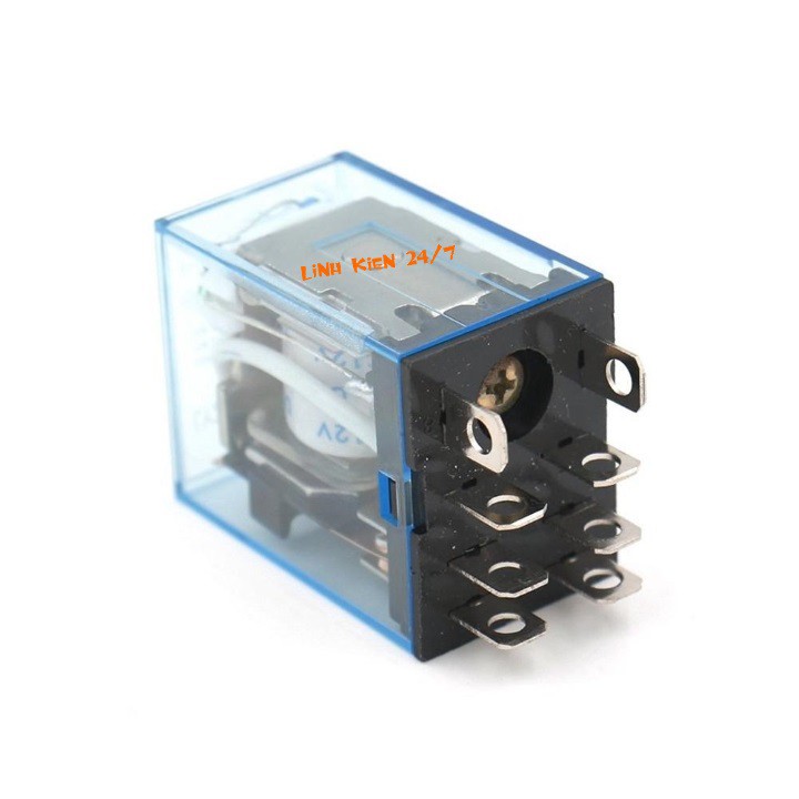 Relay Trung Gian LY2N-J Relay 12V, 24V, 220V 10A 8 Chân