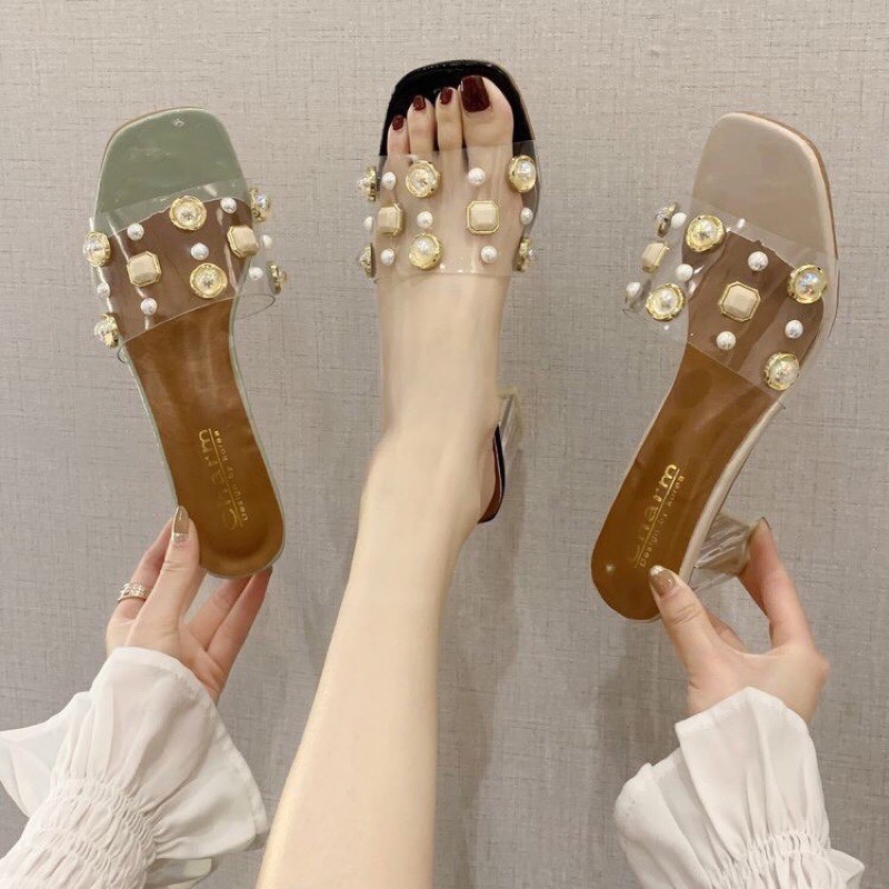 Thanh lý giày sandal cao gót boots nhiều mẫu size 35 cực đẹp