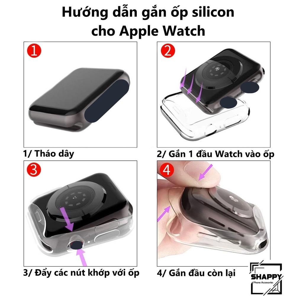 Ốp Silicon Apple Watch Size 38/40/42/44/41/45MM