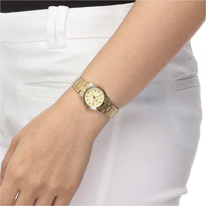 Đồng hồ nữ CASIO chính hãng LTP-V001, dây kim loại