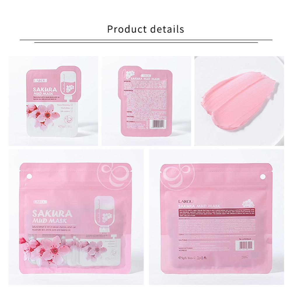Mặt nạ bùn LAIKOU chiết xuất hoa anh đào dưỡng da 5g | BigBuy360 - bigbuy360.vn
