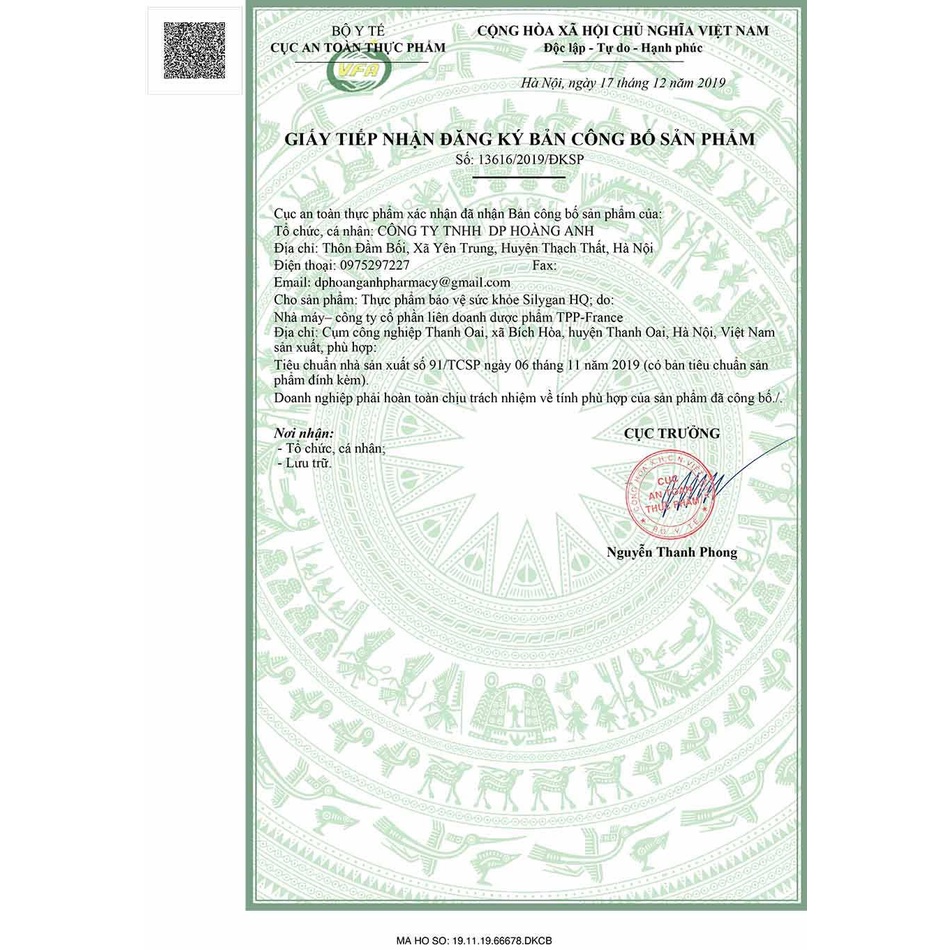 Viên Uống Silygan HQ (Hộp 60 Viên) Giúp Hỗ Trợ Tăng Cường Chức Năng Gan, Bảo Vệ Gan Và Hạn Chế Tác Hại của Rượu Bia