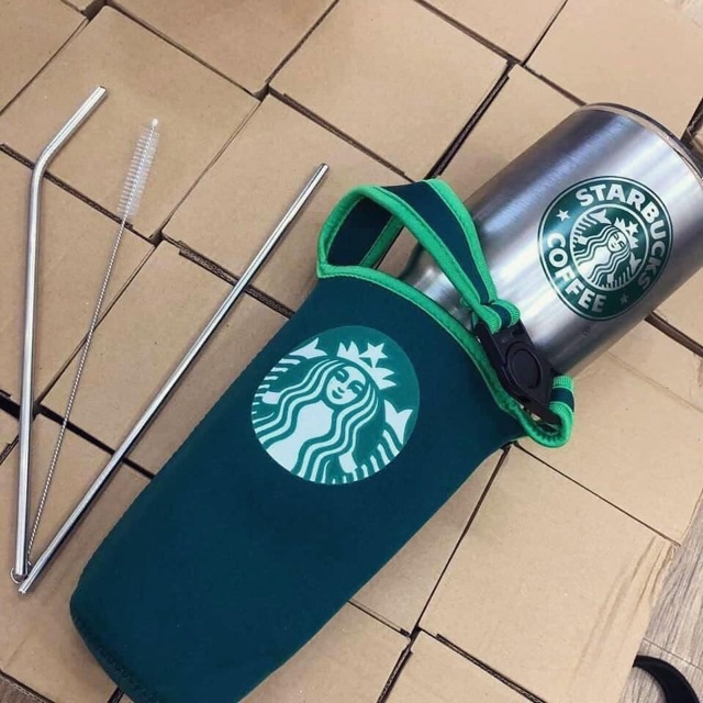 LY THÁI GIỮ NHIỆT STARBUCK MÀU BẠC 900ml SIÊU HÓT _Giá Rẻ