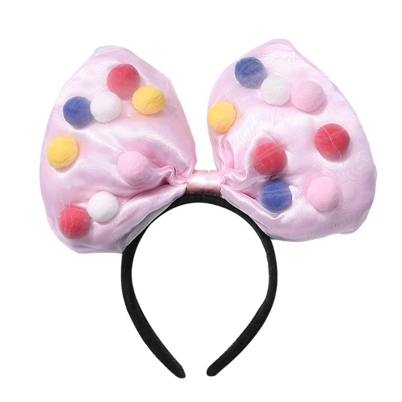 Flgo Băng Đô Cài Tóc Đính Nơ To Dễ Thương