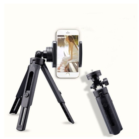 Giá đỡ điện thoại Tripod Support 3 chân ngắn để bàn Mini Xếp Gọn Xoay 360 Độ, Gậy chụp ảnh, Cây livestream