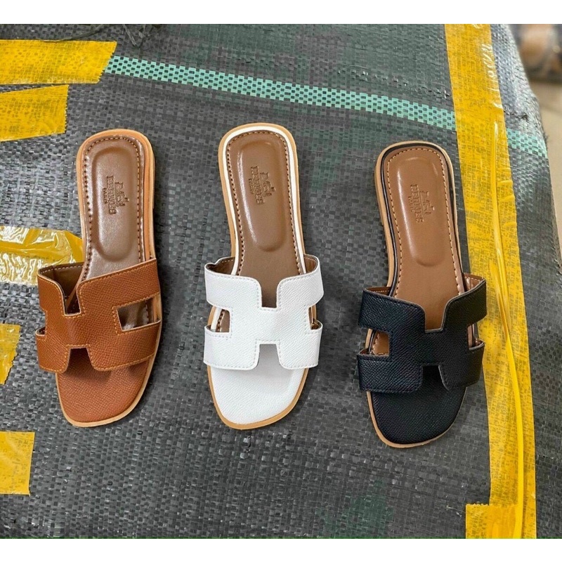 Dép nữ chữ H quai ngang đế bằng,dép lê xỏ ngón M đi biển trong nhà đẹp rẻ thời trang nhẹ êm chân