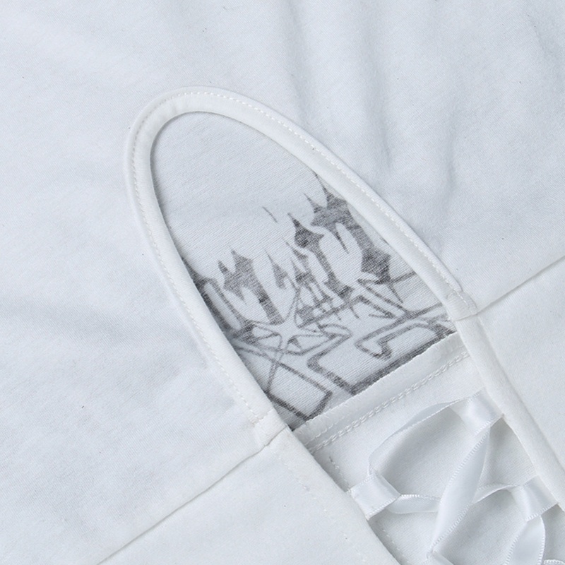 Áo Thun Lửng Ngắn Tay Hở Lưng Phong Cách Quyến Rũ Dành Cho Nữ