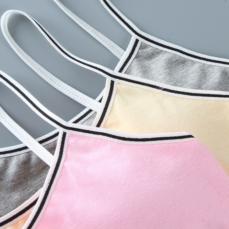 [THOMAS KIDS] Áo Ngực Cotton Mỏng Thoáng Khí Thời Trang Mùa Hè Cho Bé Gái 8-16 Tuổi