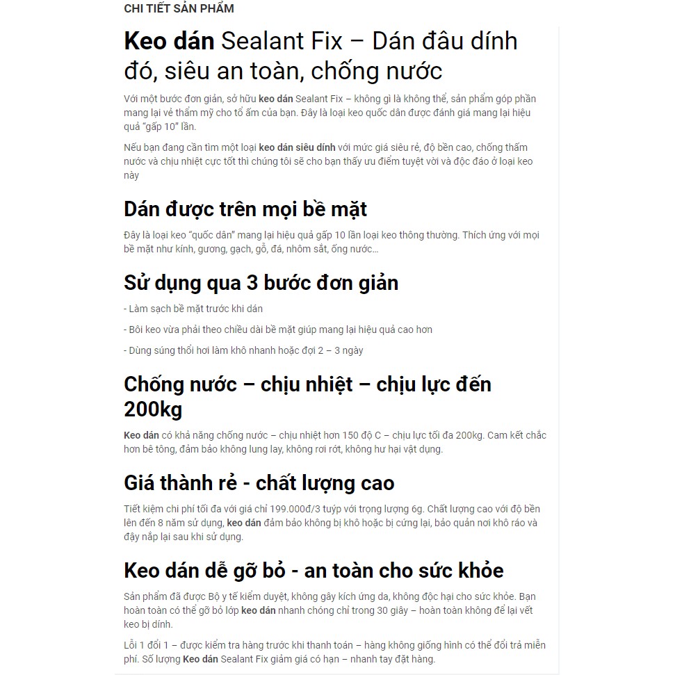 Keo dán Selant Fix Nhập Đức Dán Mọi Bề Mặt, Thay Thế Đinh Vít