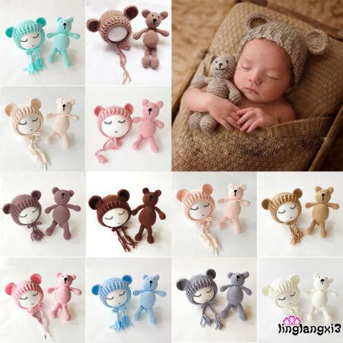 Phụ kiện chụp hình dệt kim thiết kế đáng yêu cho bé