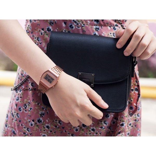 Đồng hồ casio nữ B640WC-5A Rosegold chính hãng