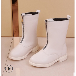 Giày Bốt Martin Cổ Cao Lót Nhung Cotton, Boot bé gái Phong Cách Hàn Quốc mã 6