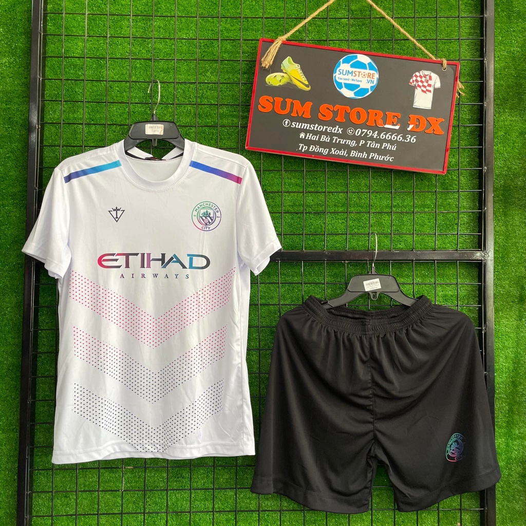 Quần Áo Bóng Đá Man City Win Trắng 03 Độc Lạ - Áo Đấu Hot 2022, Mẫu Mới, Cực Đẹp