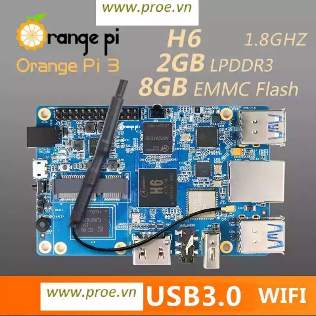 Máy tính nhúng Orange Pi 3 | WebRaoVat - webraovat.net.vn