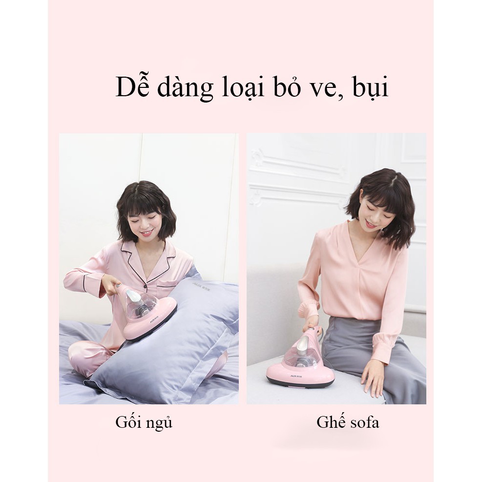Máy hút bụi giường chiếu AUX diệt khuẩn khử trùng bằng tia cực tím UV làm sạch giường nệm, sofa công suất mạnh mẽ | BigBuy360 - bigbuy360.vn