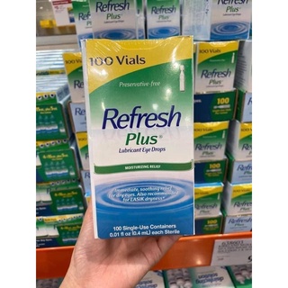Nước mắt nhân tạo dạng tép Refresh Plus Lubricant Eye Drops - 100 tép