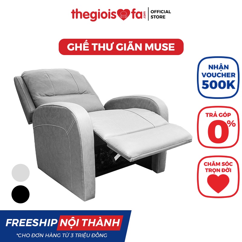 [Mã BMBAU300 giảm 10% đơn 499K] Ghế thư giãn đọc sách Thế Giới Sofa bọc da cao cấp